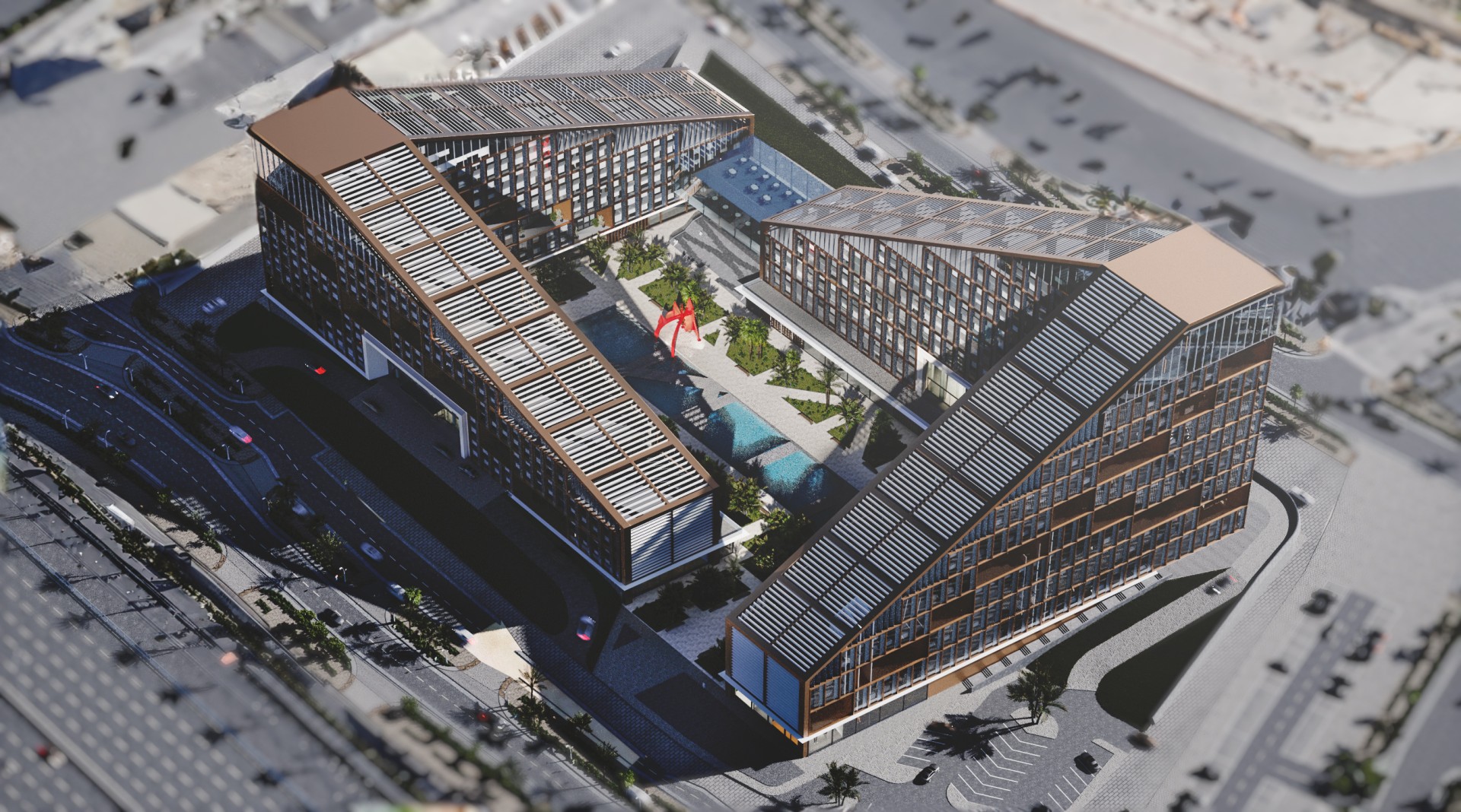 The architecture of office spaces - Abu Dhabi Office