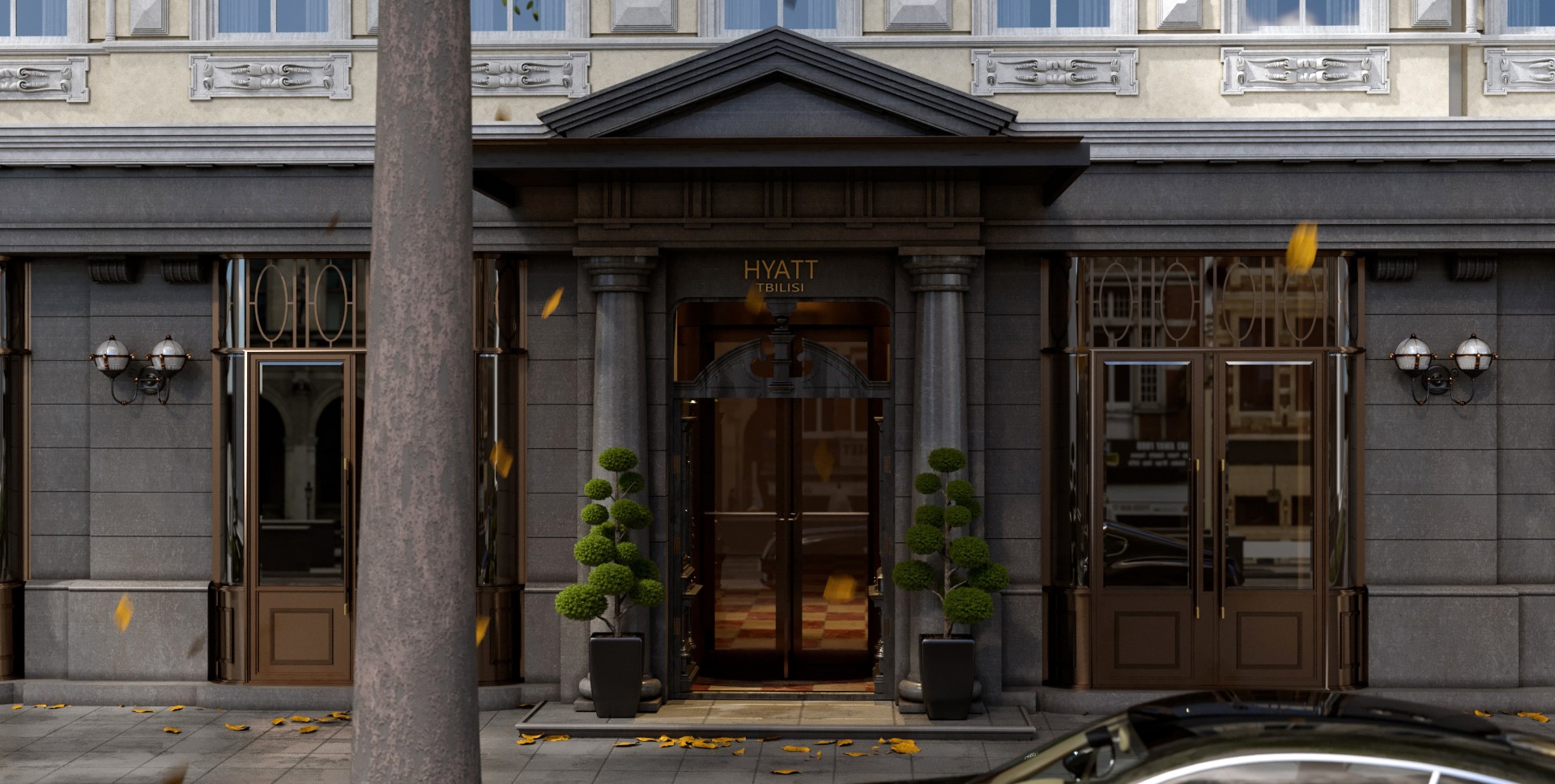 traditional architecture - Hyatt Rustaveli