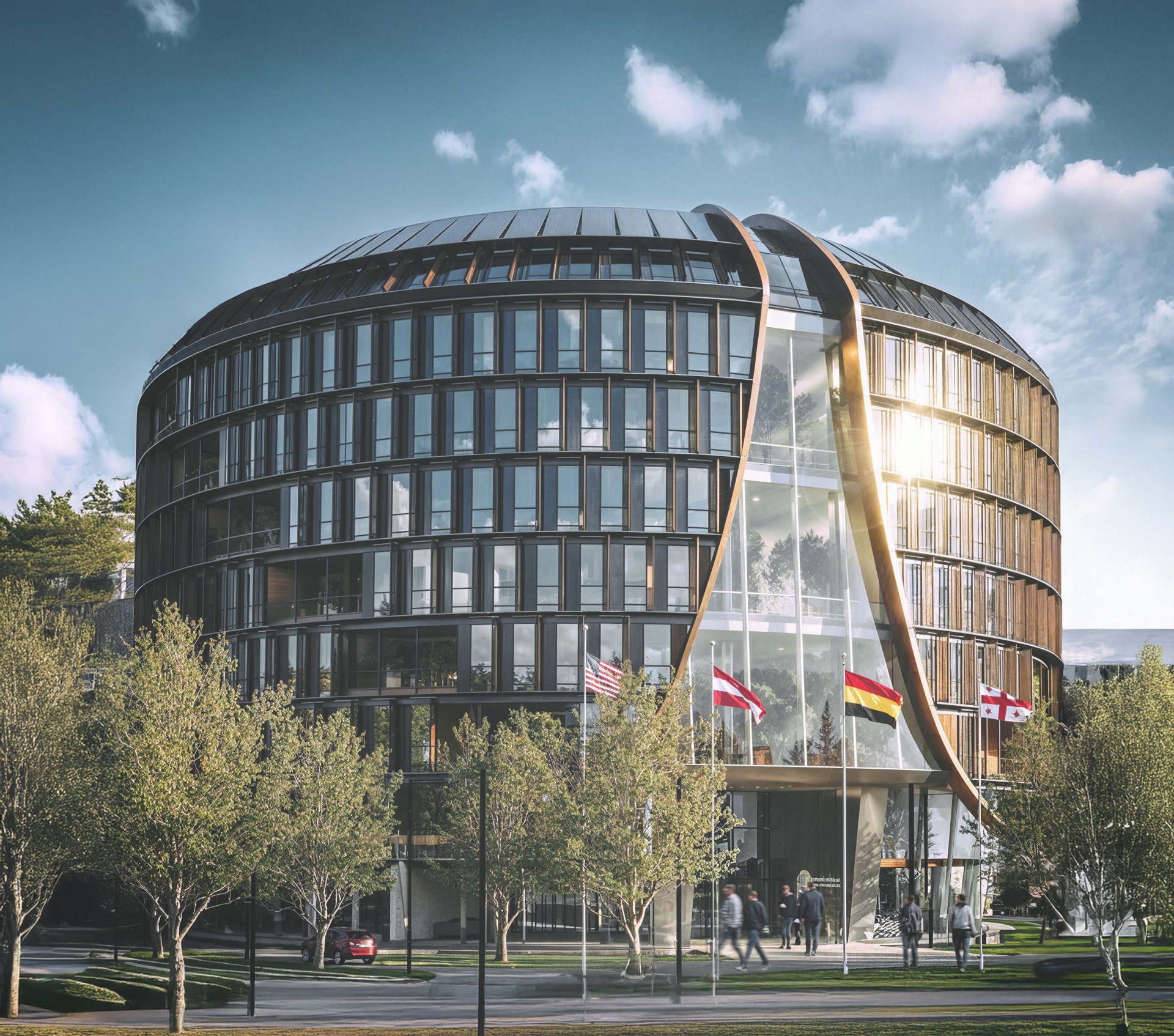 National Bank of Georgia Sustainable Architectural design - National Bank of Georgia