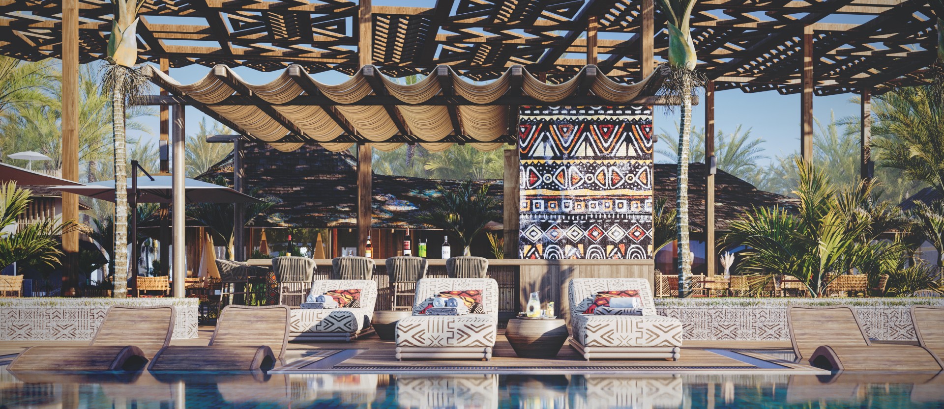 modern architecture - Paje Beach Resort