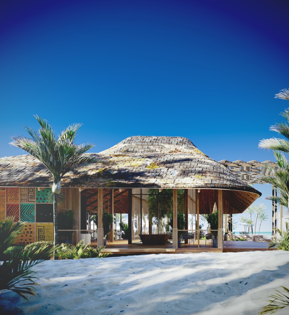 modern architecture - Paje Beach Resort