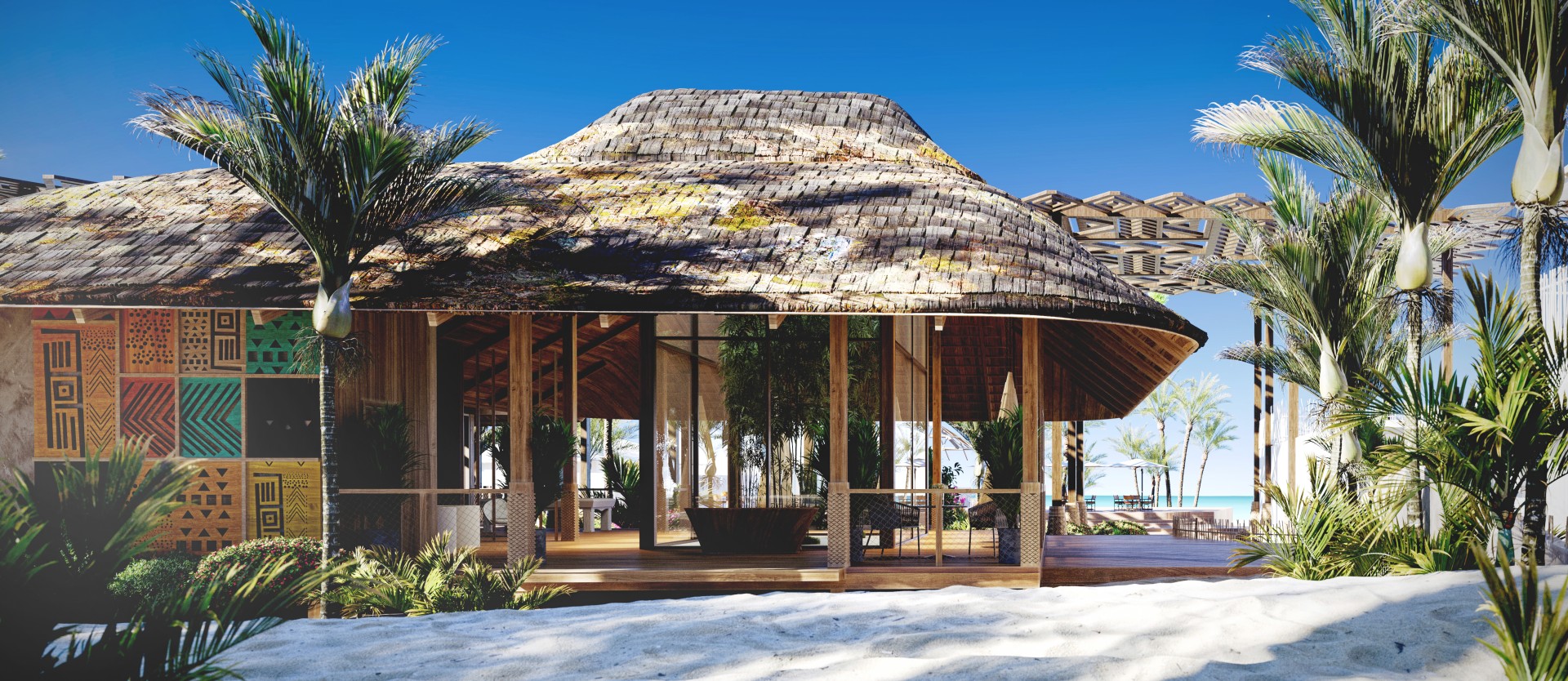 modern architecture - Paje Beach Resort